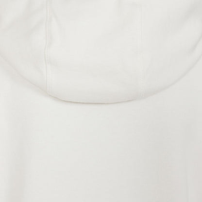 Women's zip through LJ101 style Lazy Jacks hoodie in chalk white.