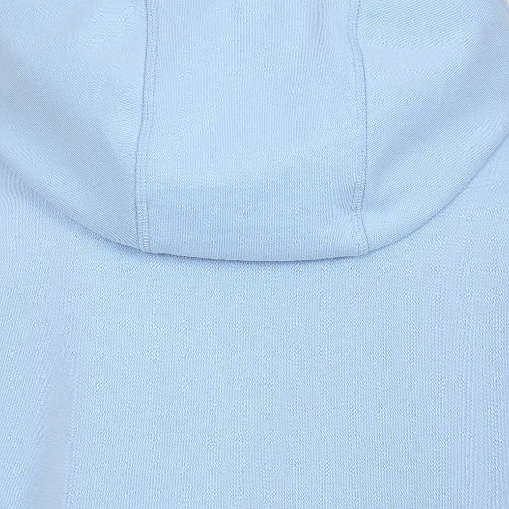 Women's zip through LJ101 style Lazy Jacks hoodie in Sky Blue.