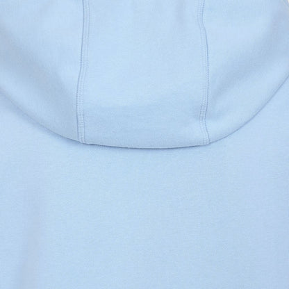 Women's zip through LJ101 style Lazy Jacks hoodie in Sky Blue.