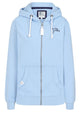 Lazy Jacks Womens LJ101 Zip Through Hoodie Sky Blue