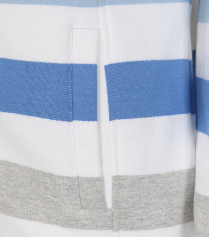 Lazy Jacks Womens LJ32 Full Zip Stripe Sweatshirt - Blues
