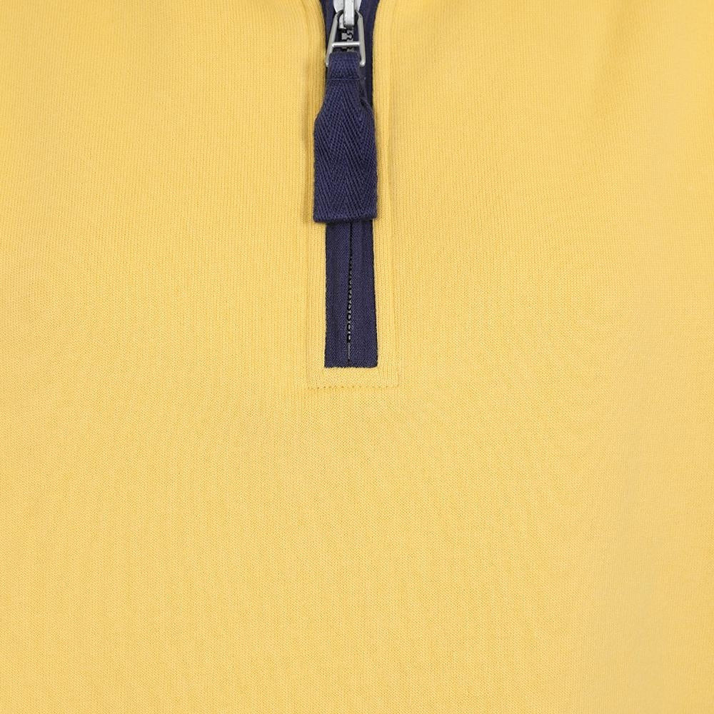 Lazy Jacks Womens LJ3 Zip Neck Sweatshirt - Lemon Yellow