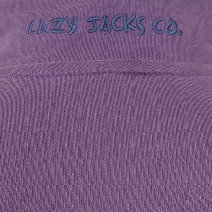 Lazy Jacks Womens LJ3 Zip Neck Sweatshirt - Loganberry