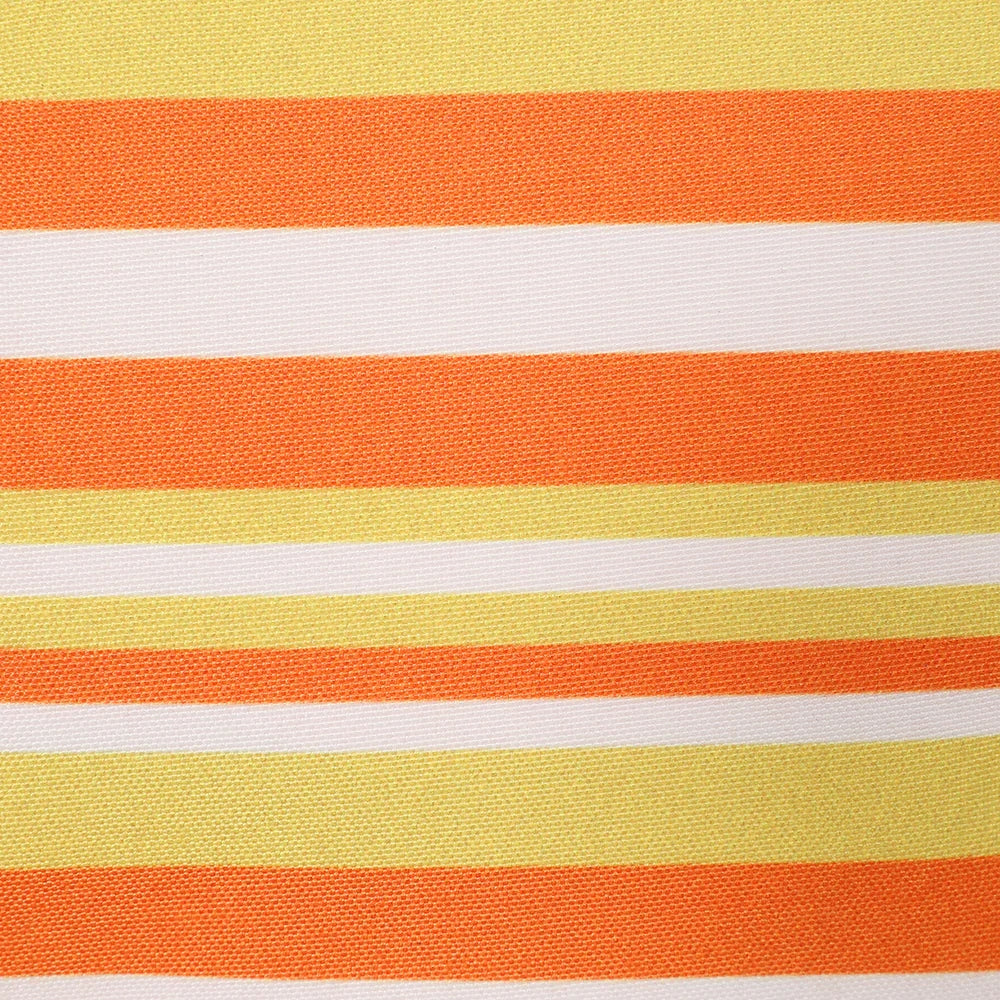 Lazy Jacks LJ405 Cosmetic Bag - Orange / Yellow / White Stripe