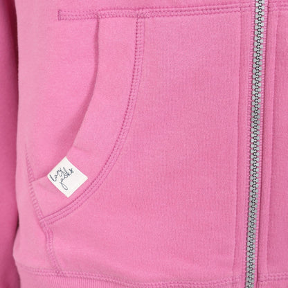 Lazy Jacks Womens LJ92 Borg Lined Hoodie - Candyfloss Pink