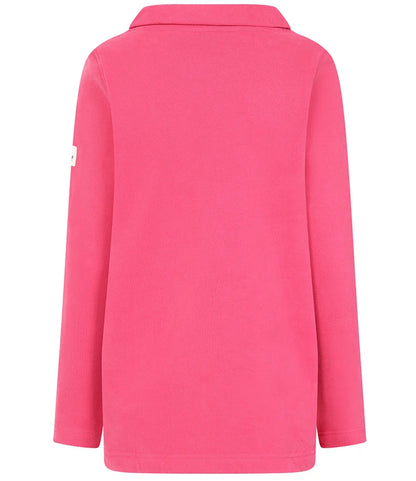Lazy Jacks Womens LJ94 Roll Neck Sweatshirt - Cherry