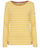 Lazy Jacks Womens LJ97 Long Sleeve Stripe Tee - Lemon Yellow
