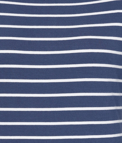 Lazy Jacks Womens LJ97 Long Sleeve Stripe Tee - Twilight