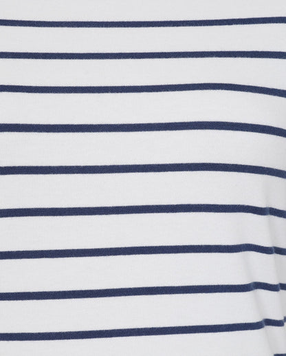 Lazy Jacks Womens LJ97 Long Sleeve Stripe Tee - White