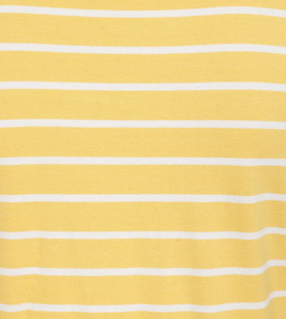 Women's yellow and white stripy top.