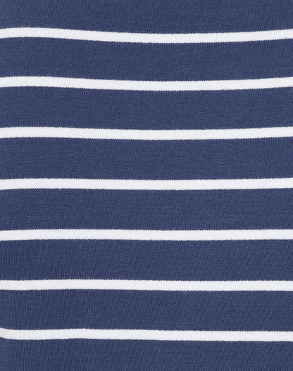 Lazy Jacks Womens LJ97 Long Sleeve Stripe Tee - Twilight