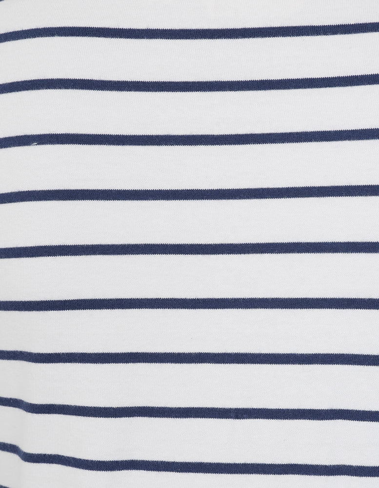 Lazy Jacks Womens LJ97 Long Sleeve Stripe Tee - White