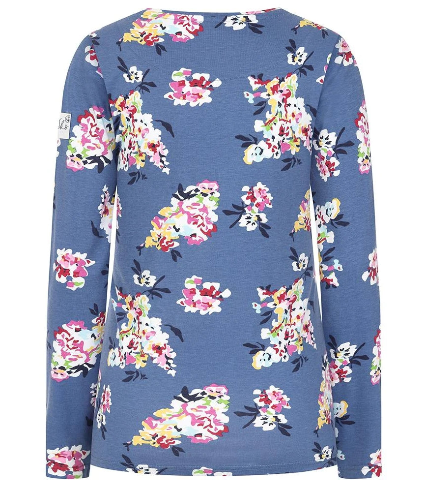 Lazy Jacks Womens LJ97P Long Sleeve Floral Print Tee - Wildflower