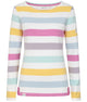 Lazy Jacks Womens LJ97M Long Sleeve Stripe Tee Watercolours