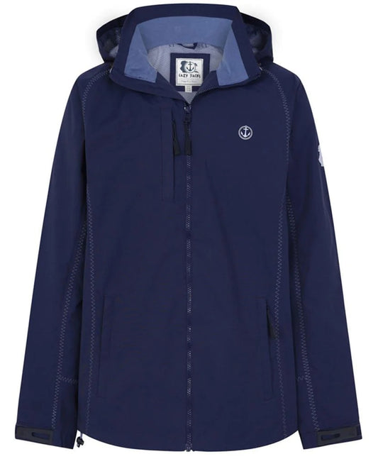 Lazy Jacks LJ60 men's waterproof rain jacket in Marine Navy.