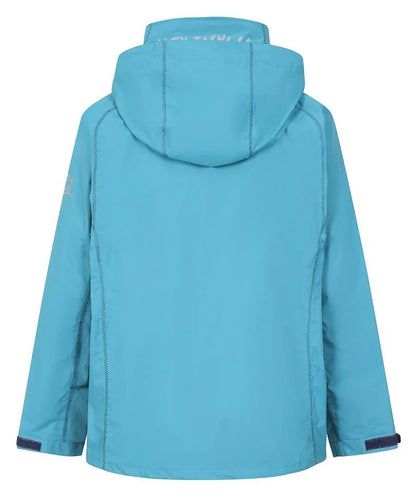 Men's hooded Lazy Jacks LJ60 waterproof jacket in Teal.