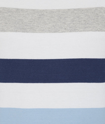 Lazy Jacks Womens LJ8M Short Sleeve Stripe Tee - Blues