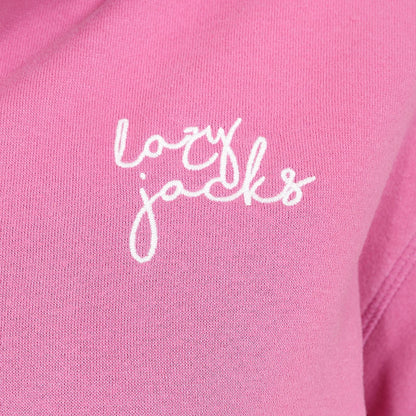 Lazy Jacks Womens LJ92 Borg Lined Hoodie - Candyfloss Pink