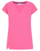 Lazy Jacks Womens LJ156 Short Sleeve V-Neck Tee Sorbet Pink