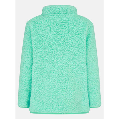 Back view of a kids Lighthouse Cassie fleece in mint green.