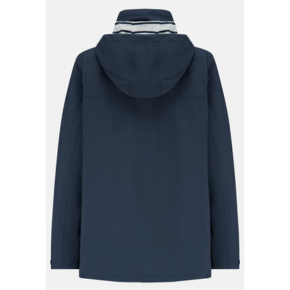 Back view of a Lighthouse Beachcomber II waterproof jacket in Navy.