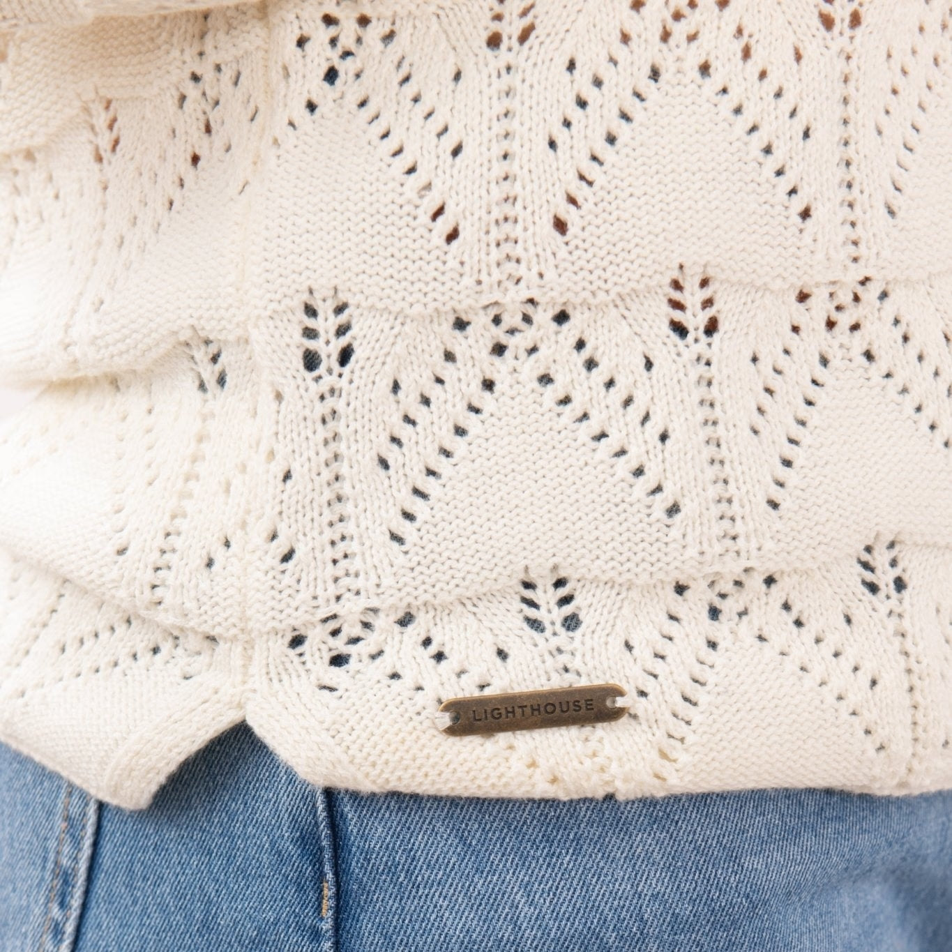 Lighthouse Womens Eden Knitted Jumper - Coconut