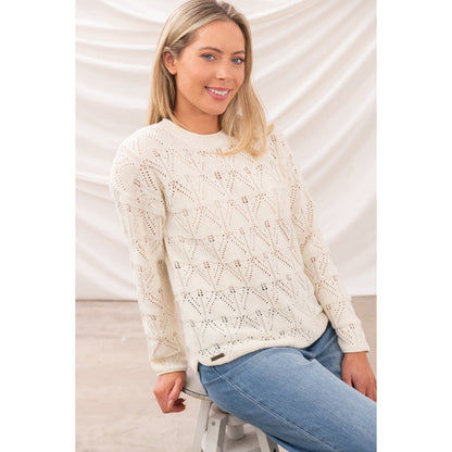 Lighthouse Womens Eden Knitted Jumper - Coconut