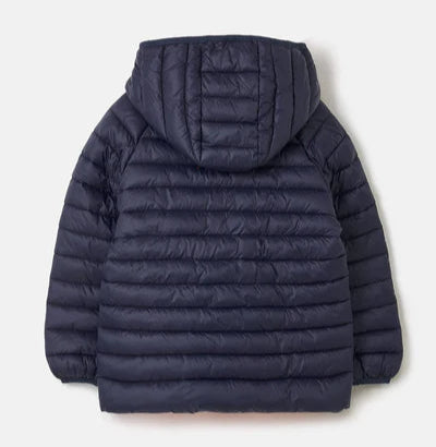 Lighthouse kids navy padded coat with hood and quilted design for warmth and comfort