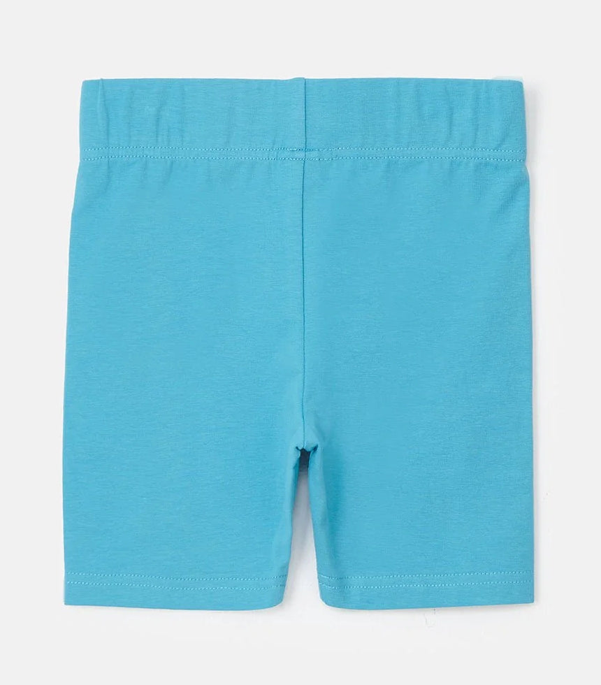 Lighthouse Polly Shorts Turquoise in solid color with elastic waistband for comfortable wear