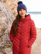Lighthouse Womens Laurel Padded Hooded Coat - Red