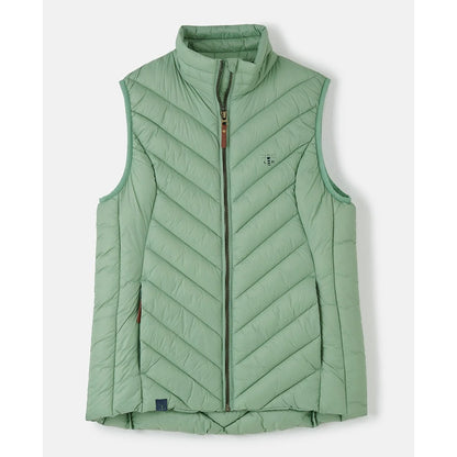 Lighthouse Womens Laurel Padded Gilet in Soft Sage Green