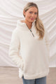 Lighthouse Womens Bay Zip Neck Fleece Coconut