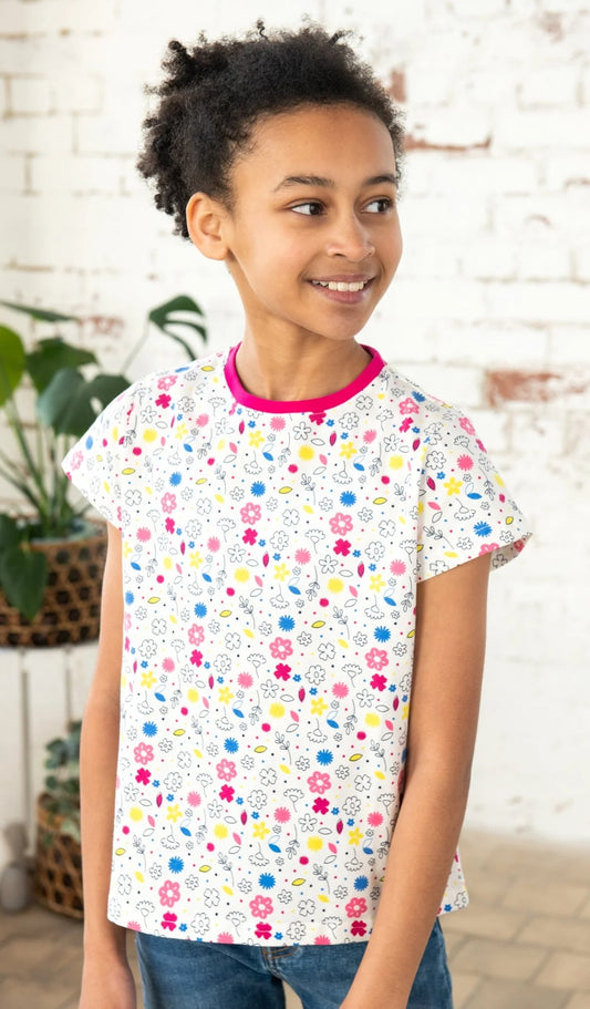 Lighthouse Kids Causeway Short Sleeve T-Shirt - Floral Print