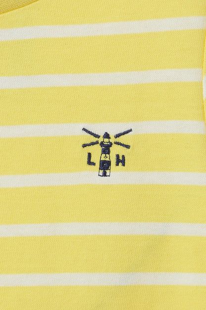 Lighthouse Kids Causeway Short Sleeve T-Shirt - Lemon Stripe