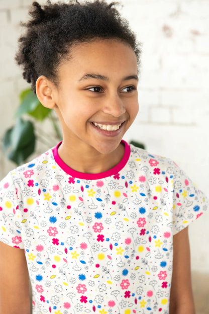 Lighthouse Kids Causeway Short Sleeve T-Shirt - Floral Print