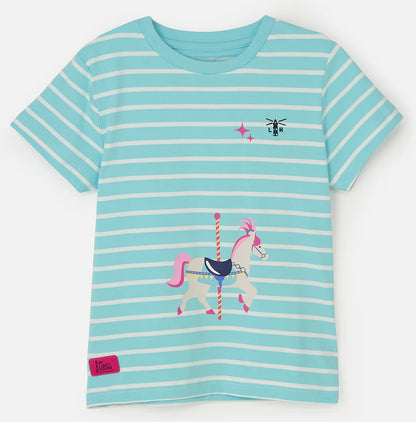 Lighthouse Kids Causeway Short Sleeve T-Shirt - Carousel Horse Print
