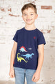Lighthouse Kids Oliver Short Sleeve Tee Navy Dino Print
