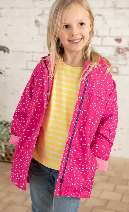 Lighthouse Kids 'Charlotte' Waterproof Jacket - Bright Pink Print