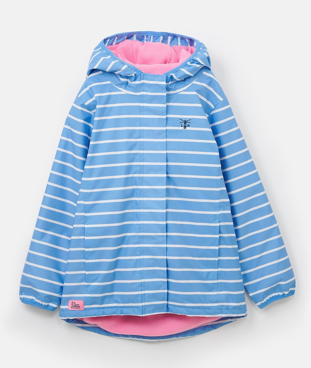 Lighthouse Kids Freya Raincoat - Denim Blue Stripe