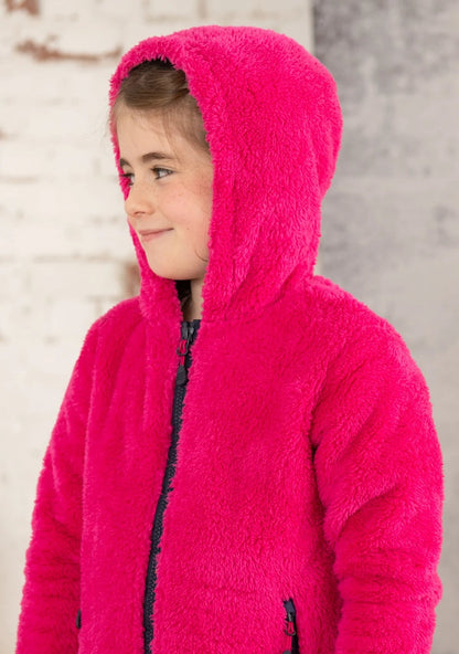 Lighthouse Kids Gracie Hooded Sherpa Fleece - Bright Pink