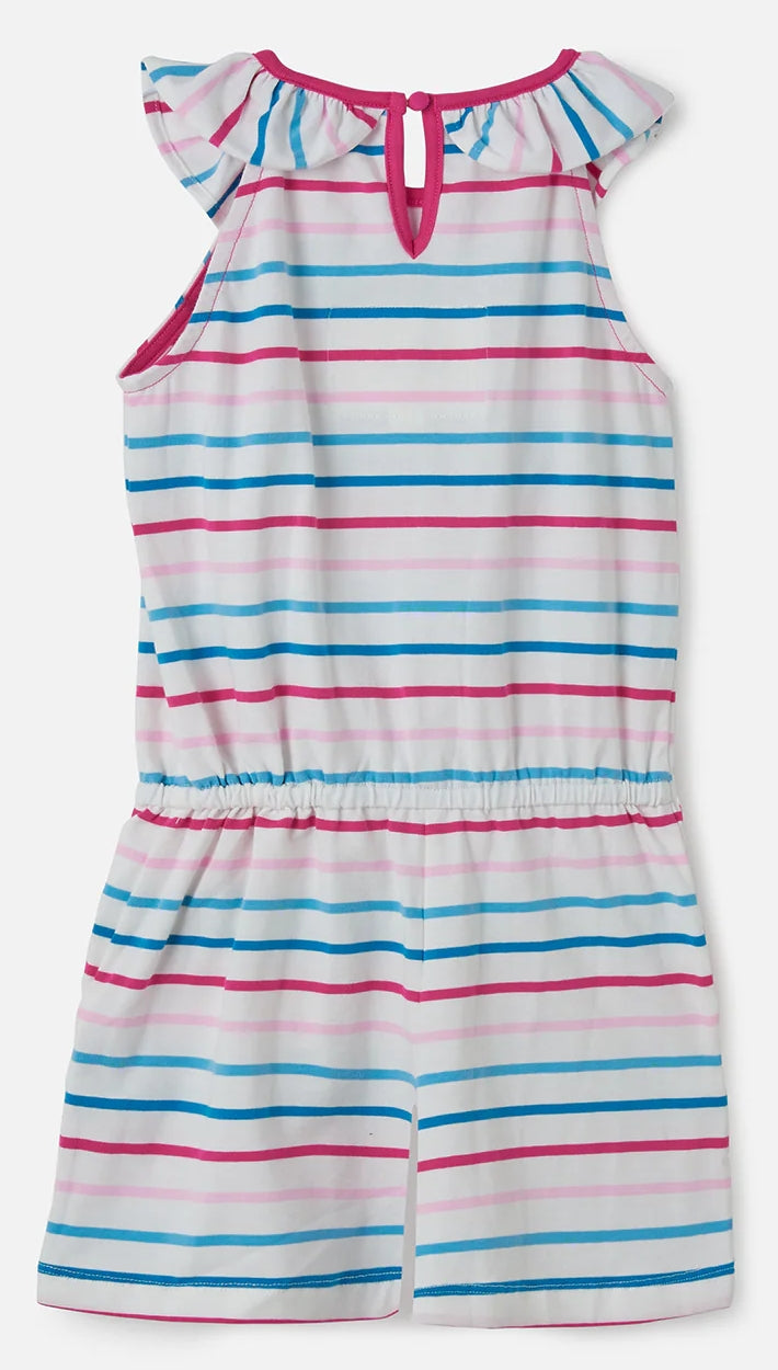Lighthouse Kids Penelope Playsuit - Blue Pink Stripes