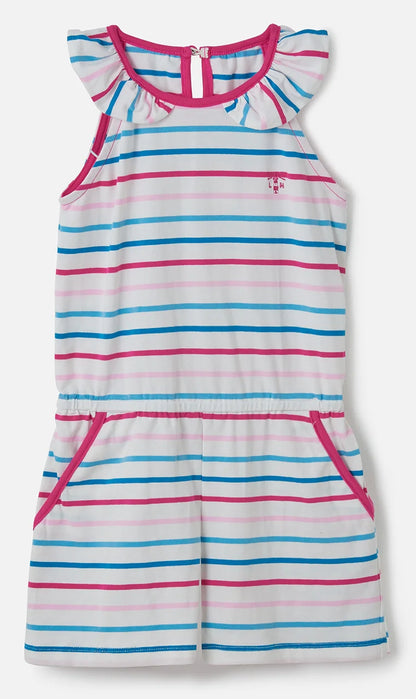 Lighthouse Kids Penelope Playsuit - Blue Pink Stripes