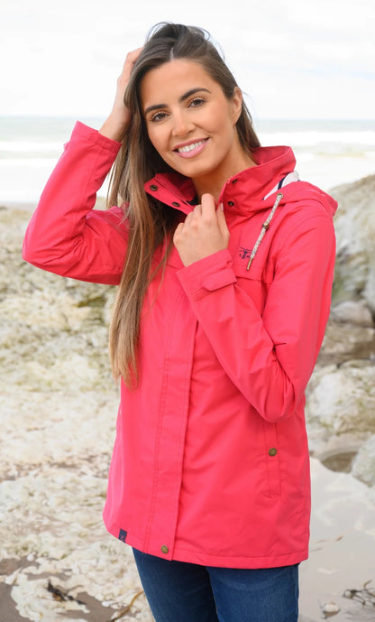 Lighthouse Womens Beachcomber Waterproof Jacket - Watermelon