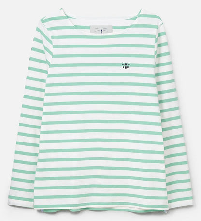 Lighthouse Womens Causeway Breton Top - Pistachio Stripe