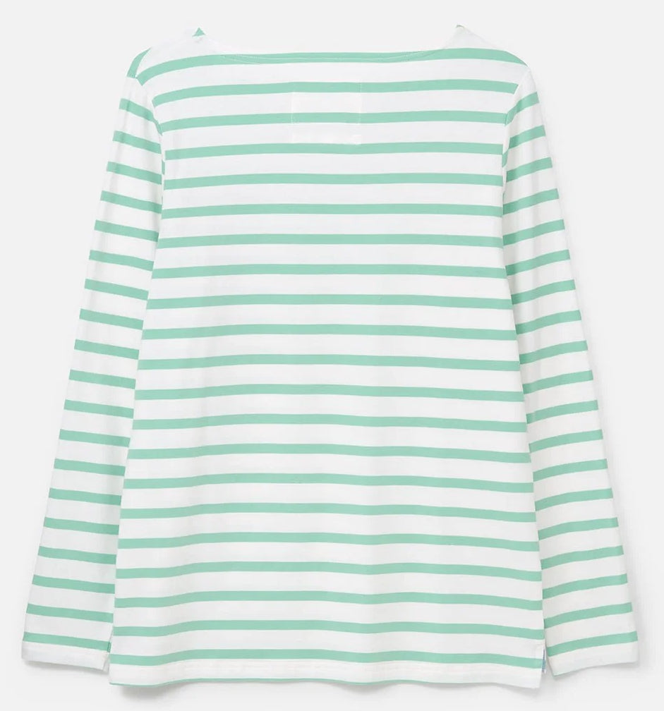 Lighthouse Womens Causeway Breton Top - Pistachio Stripe