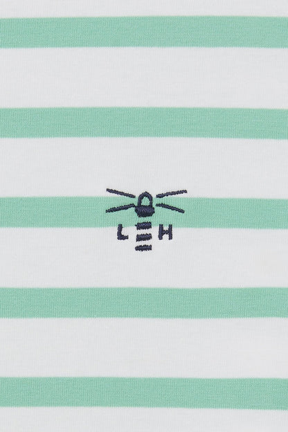 Lighthouse Womens Causeway Breton Top - Pistachio Stripe