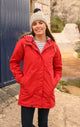 Lighthouse Womens Eva Long Padded Waterproof Coat - Red