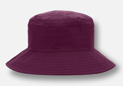 A Plum Purple adults waterproof Storm rain hat from Lighthouse.