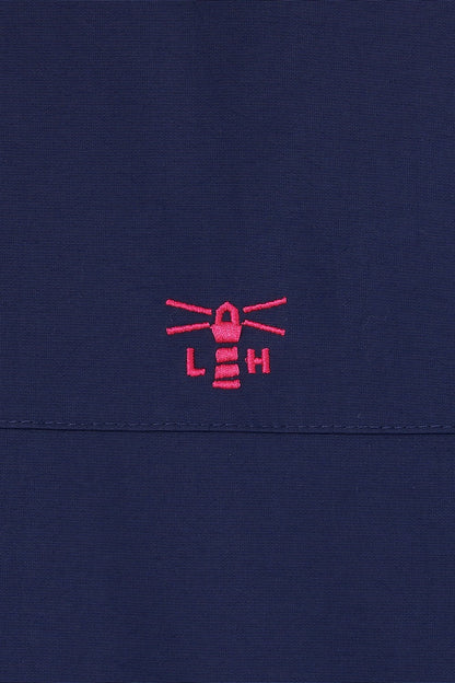 Lighthouse women's Navy waterproof Rebecca jacket with embroidered logo.
