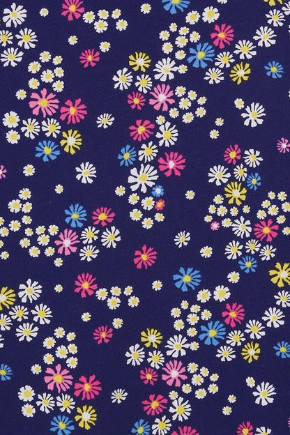 Lighthouse women'sAriana top in navy with a ditsy multicoloured Daisy floral print.
